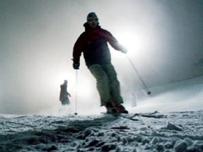 Night skiing