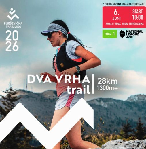 Plješevička Trail Liga 2026 - 2. kolo, Dva vrha Trail